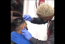 perfilado con navaja corte