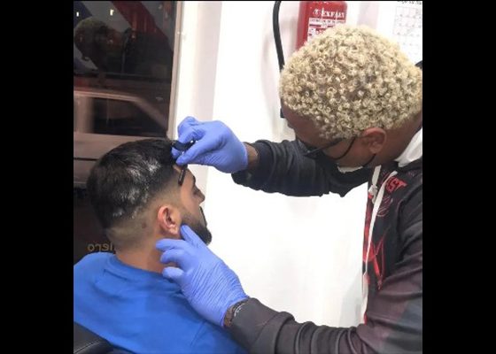 perfilado con navaja corte