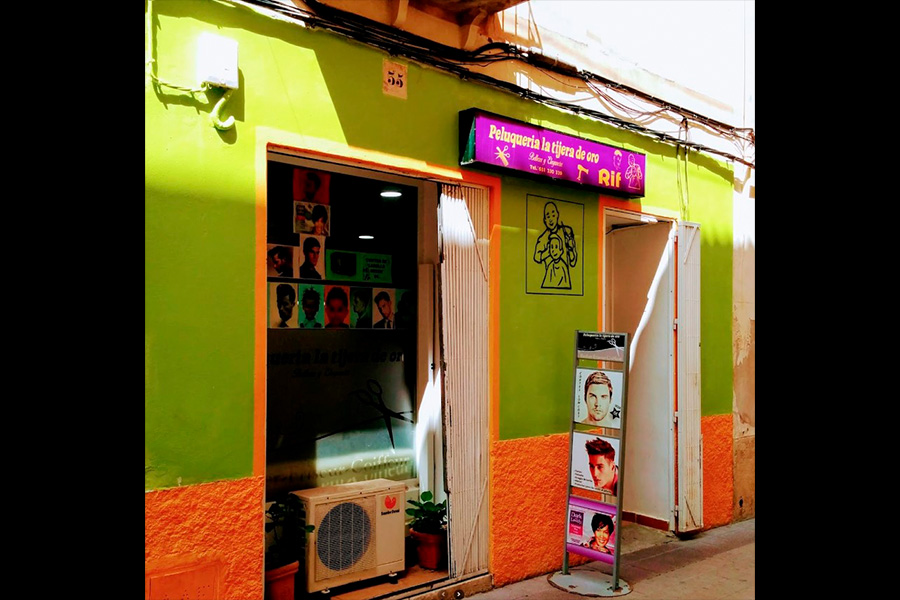 principal peluqueria tijera de oro