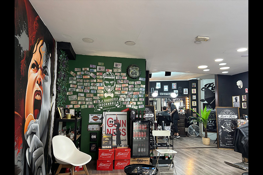 salon barberia rocknrolla peluqueros