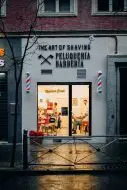 exterior barberia the art of shaving