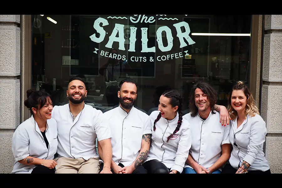 equipo shave the sailor peluqueros