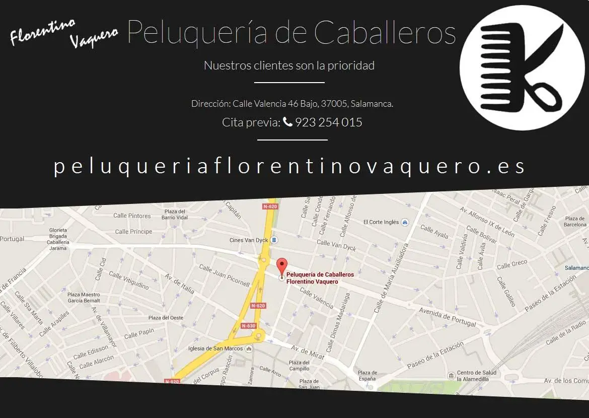 informacion Peluqueria de Caballeros Florentino Vaquero