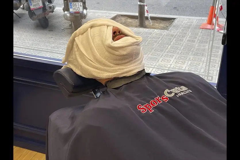 trabajo Sportscups peluquero