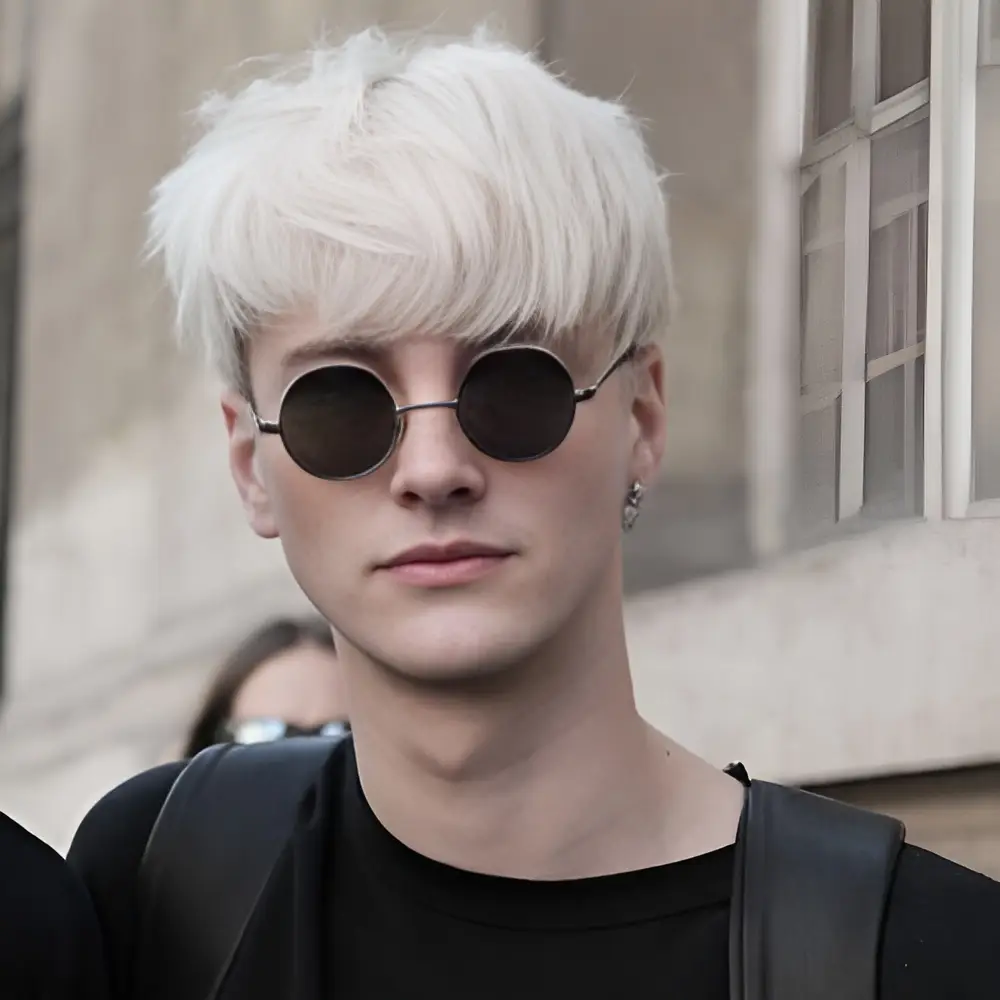 Corte de pelo estilo punk moderado