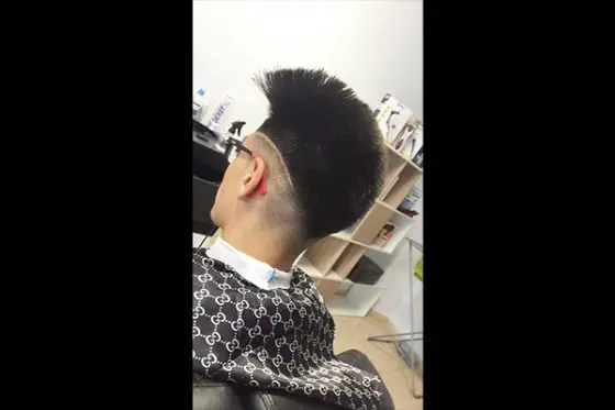 corte degradado alto barberia