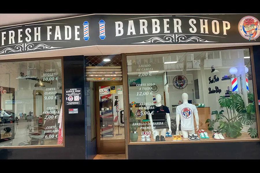 fachada fresh fade barber shop