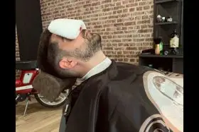 servicio relajante barberia olimpo