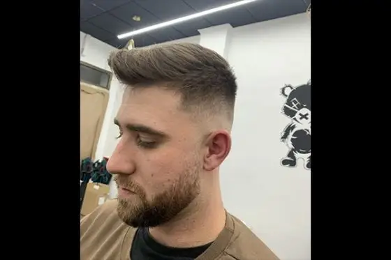 corte degradado barba grau barberia