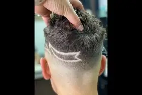 corte estilo Nordin barber shop lineas