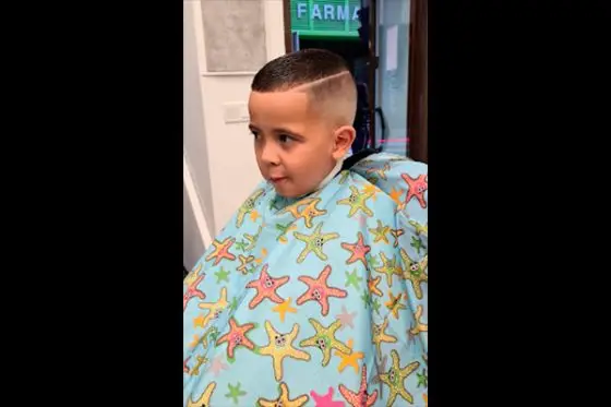 corte medio rapado niño