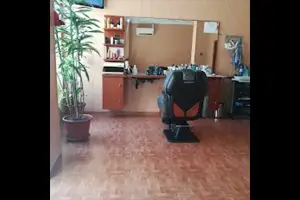 barberia interna silla corte