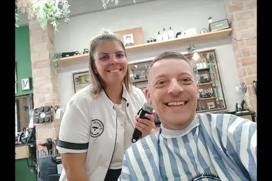 cliente corte samuel barber
