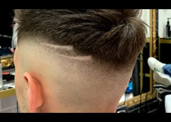 corte cabello lineas navaja