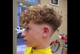 corte curly la barberia de dani