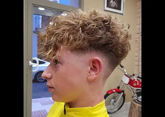 corte curly la barberia de dani