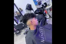 corte curly mendieta barber