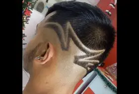 corte de pelo con diseno barberia landako moshin madalena