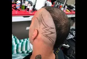 corte de pelo con lineas adil peluqueria