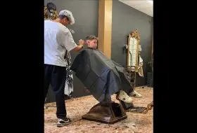 corte estilo degradado niño