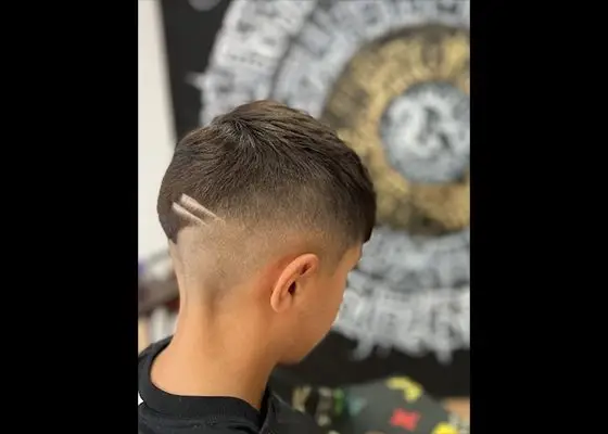 corte estilo rayas niño