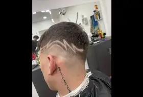 corte estilo zigzag
