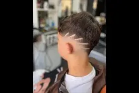 corte niño white and black barberia