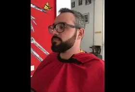 corte perfilado barba barberia