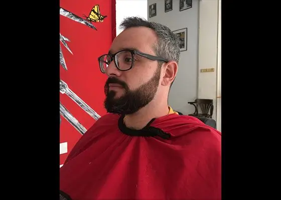 corte perfilado barba barberia