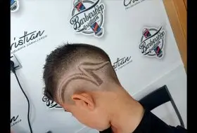 corte rapado estilo