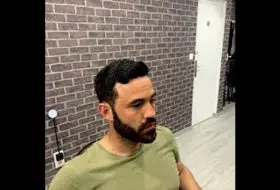 corte tijera barba perfilada