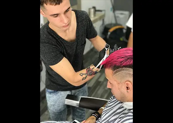 corte tijera barberia