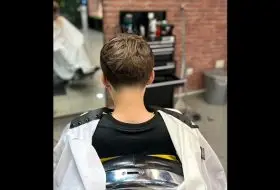 corte tijera barberias niño