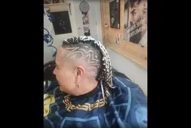 corte trenzas adulto barbershop gentlemens