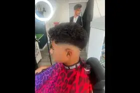 curly estilo guerrero barber