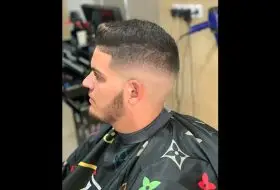 degradado corte bajo barberia