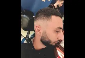 degradado corte barba perfilada