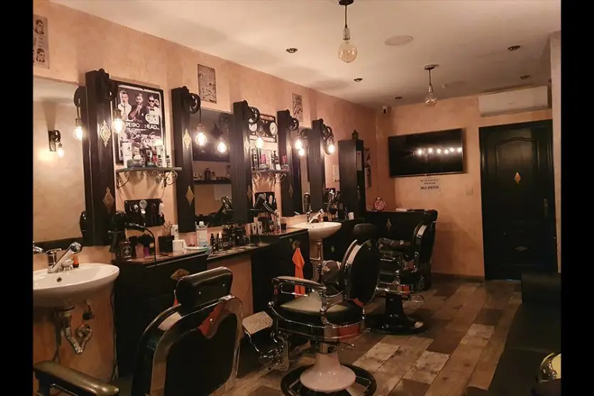 interior london barber shop