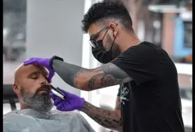 perfilado barba barberia