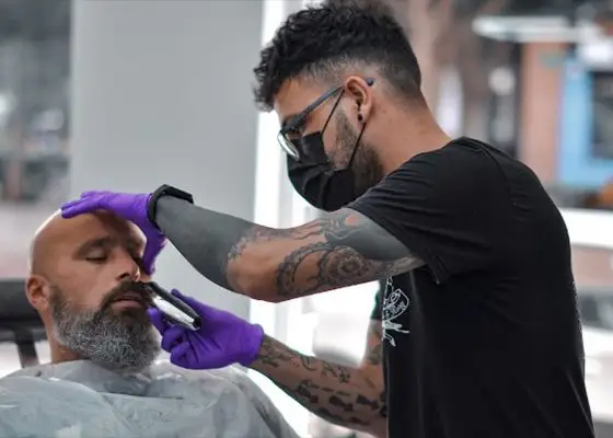 perfilado barba barberia
