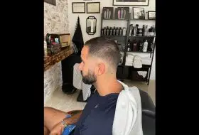 perfilado barba corte degradado